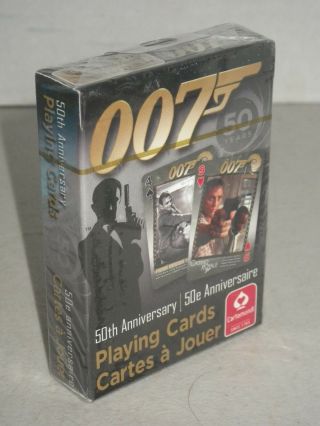 007 James Bond Playing Cards Cartamundi 50th Anniversary 22 Movie Images