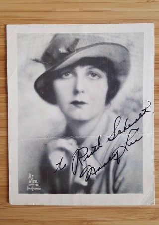 Vtg 1920s Silent Film Actress Nancy Lee Studio Photo Witzel Hollywood Signed