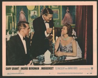 Indiscreet Lobby Card (veryfine) 1958 Cary Grant Movie Poster Art 1026