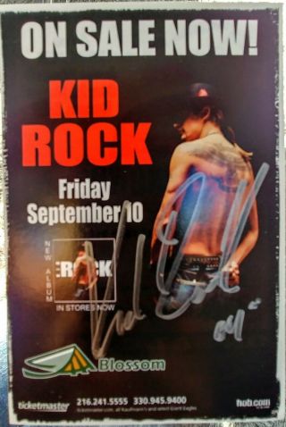 Kid Rock Autographed/hand - Signed 2004 Tour Display