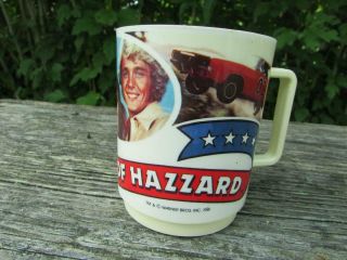 Vintage Dukes Of Hazzard 1981 Deka Usa Plastic Cup Mug