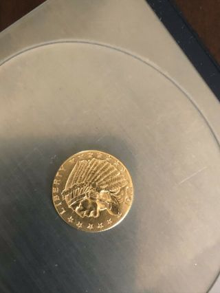 1912 U.  S.  Gold $2.  5 Dollar Indian Head Quarter Eagle Priced To Sell.