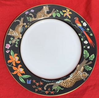 Lynn Chase Jaguar Jungle Dinner Plate 10 7/8 " Crafted In Japan Cond