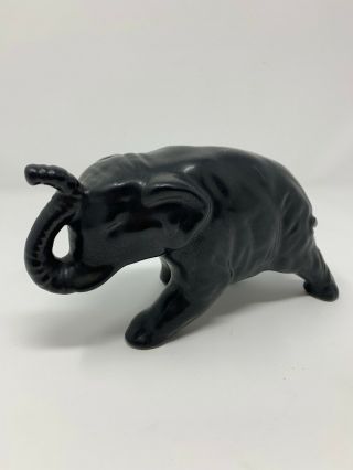 4.  5 " Van Briggle Black Ceramic Elephant