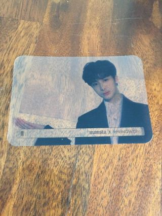 Monsta X Hyungwon Authentic Official Photocard 1st Album Beside Vers.