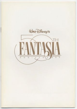 Walt Disney: Fantasia 50th Anniversary Japan Program Mickey Mouse