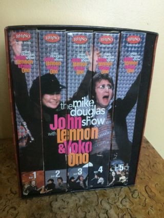 The Mike Douglas Show John Lennon & Yoko Ono 5 Vhs Box Set