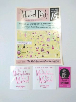 The Marvelous Mrs.  Maisel Promo Sticker,  Magnet And Flyer