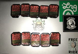 Mcdonalds Szechuan Sauce Rick & Morty 10 Packs Limited Edition