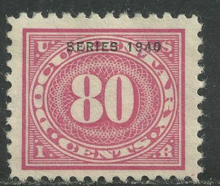 U.  S.  Revenue Documentary Stamp Scott R275 - 80 Cent Issue Of 1940 - 3