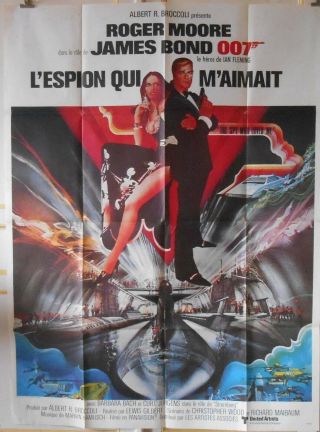 The Spy Who Loved Me 47x63 French 1977 James Bond