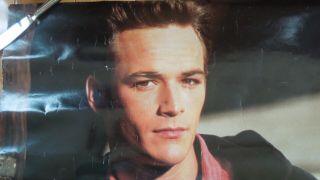 VTG Luke Perry Beverly Hills 90210 Sexy Dylan 21 x 32 Poster 1991 Spelling Ent 3
