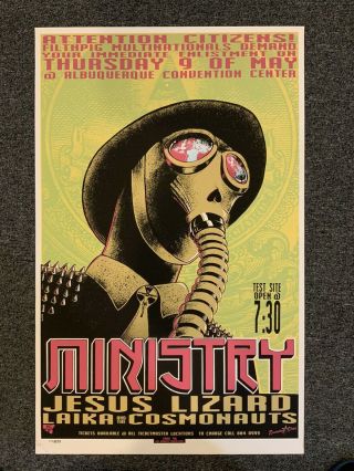 1996 Ministry,  Jesus Lizard Poster - Emek