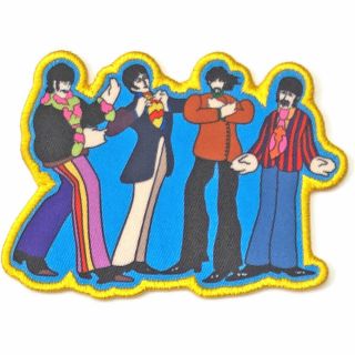 The Beatles Sew - On Patch - Yellow Submarine - Shaped Band