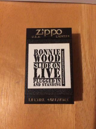 Ronnie Wood - Slide On Live Zippo Lighter,  Promo Item,