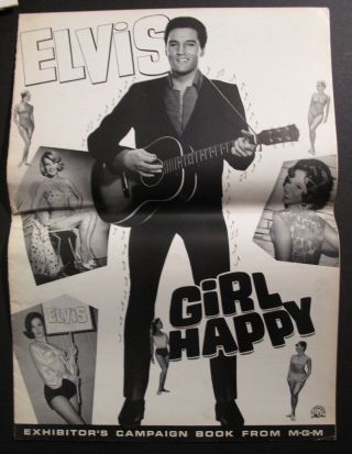 Elvis Presley In Girl Happy Orig.  Pressbook -