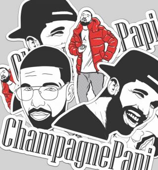 Drake - Rapper - Stickers - Set