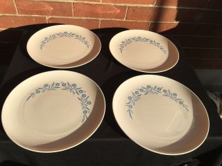 Set Of 4 Centura By Corning Cornflower Blue 10  Dinner Plates