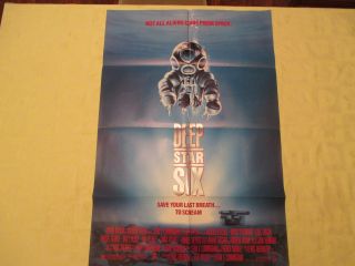 1989 Deep Star Six 27x41 1 Sheet Movie Poster Fn,