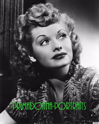 Lucille Ball 8x10 Lab Photo 1940s Sexy Glamorous Movie Star Actress Portrait