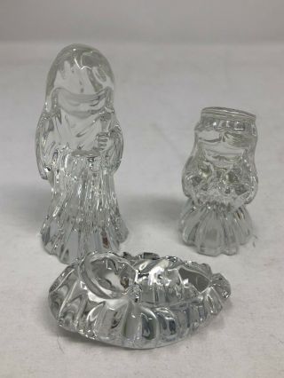 Waterford Marquis Crystal Small 3 Piece Holy Family Nativity Set