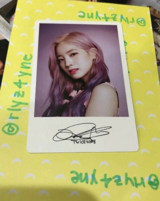 Twice Yes Or Yes Pre - Order Benefit Photo Card Dahyun