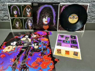 Kiss Paul Stanley Solo Album Vinyl Complete All Inserts Poster Aucoin