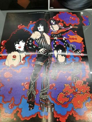 KISS Paul Stanley Solo Album Vinyl COMPLETE ALL INSERTS Poster Aucoin 3