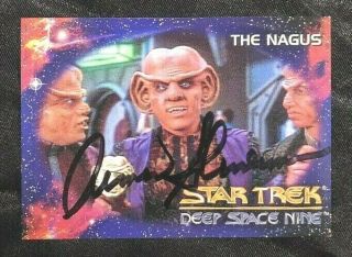 1993 Armin Shimerman Quark 39 Star Trek Deep Space Nine Signed Autograph Card