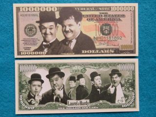 4 Bills: Laurel & Hardy Classic Comedy Tv Team $1,  000,  000 One Million Dollars