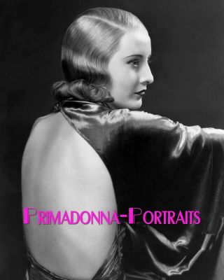 Barbara Stanwyck 8x10 Lab Photo B&w Sexy Silky Gown Portrait 1933 " Baby Face "