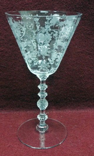 Cambridge Crystal Diane 3122 Pattern Water Glass Or Goblet - 7 - 1/4 "
