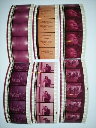 The Shining 1980 35mm Orig Film Cell Cells 6 Strip Movie Cinema Reel Nicholson C