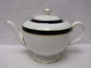 Royal Worcester China Howard Cobalt Blue England Teapot & Lid - 5 - 3/8 "