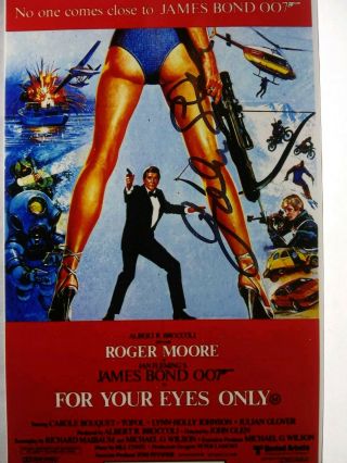 John Glen Hand Signed 4x6 Photo - James Bond 007 - For Your Eyes Only - Director