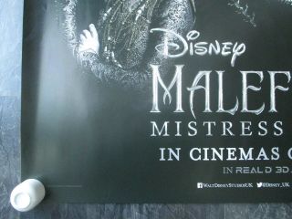 MALEFICENT MISTRESS OF EVIL UK MOVIE POSTER QUAD DOUBLE - SIDED 2019 RARE 3