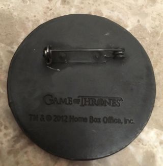Game of Thrones OFFICIAL HBO Trademark House Of Stark Brooch Pin RARE 2