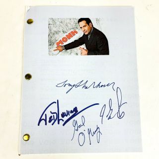 Monk Tv Show Script W/ Autographs Reprint Television Collectible Tony Shalhoub