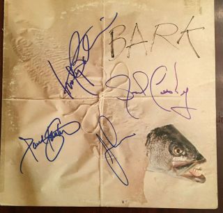 Jefferson Airplane - Bark - Signed By Marty Balin Paul Kanter Jorma Jack Cassidy