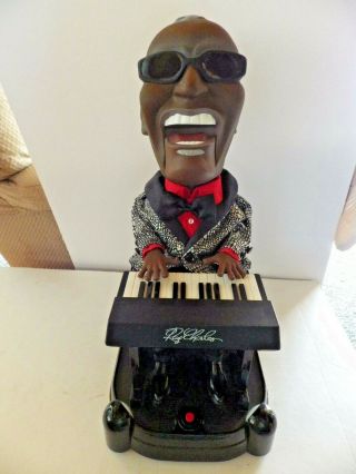 Ray Charles Swinging Singing Animated Musical Doll On Piano 17 " Toy