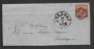 Denmark - 1862 - Cover 4 Sk,  Send From Meldorf