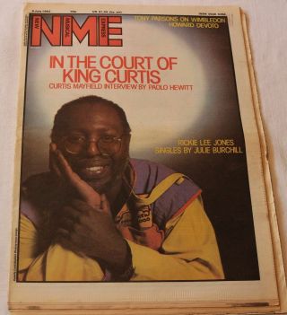 Curtis Mayfield Musical Express July 9th 1983 Nme Rickie Lee Jones Wham