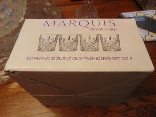 Marquis By Waterford Markham Iced Beverage Set Of Four Mib