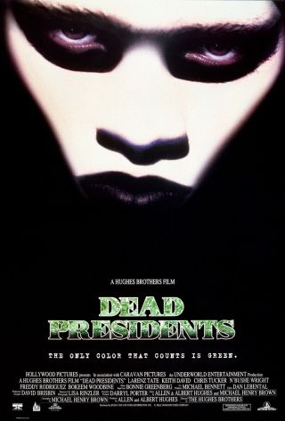 Dead Presidents Movie Poster 2 Sided Rolled 27x40 Larenz Tate