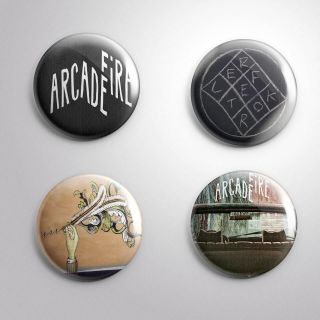 4 Arcade Fire - Pinbacks Badge Button 25mm 1