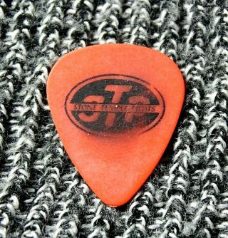 Stone Temple Pilots // Dean Deleo 2008 Tour Guitar Pick // Orange/black Stp