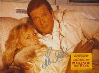 Mary Stavin 007 James Bond Authentic Autograph View To A Kill Kimberley Jones