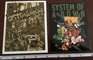System Of A Down Sticker Licensed (2) Stickers Nos