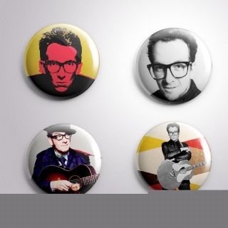 4 Elvis Costello - Pinbacks Badge Button 25mm 1