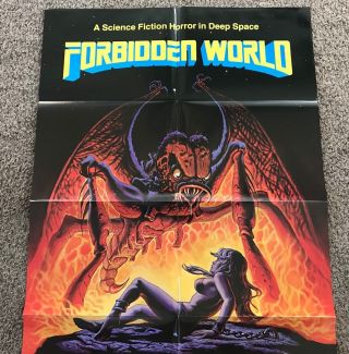 1982 FORBIDDEN WORLD Movie Poster,  Folded,  27x40 2